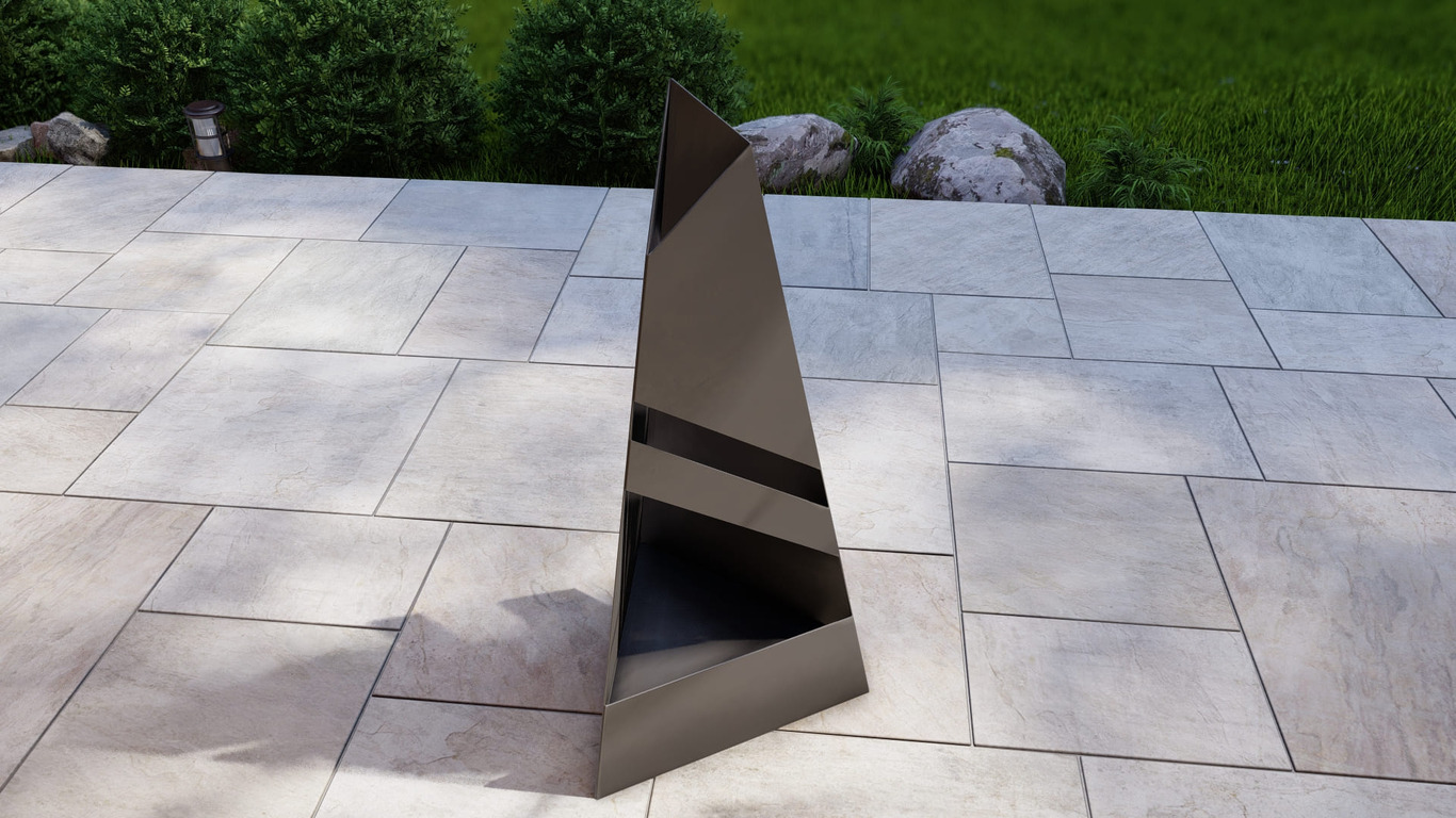 Garden Fireplace V8 47". DXF, SVG files for plasma, laser cutting. Pyramid Fire Pit. Фото 9