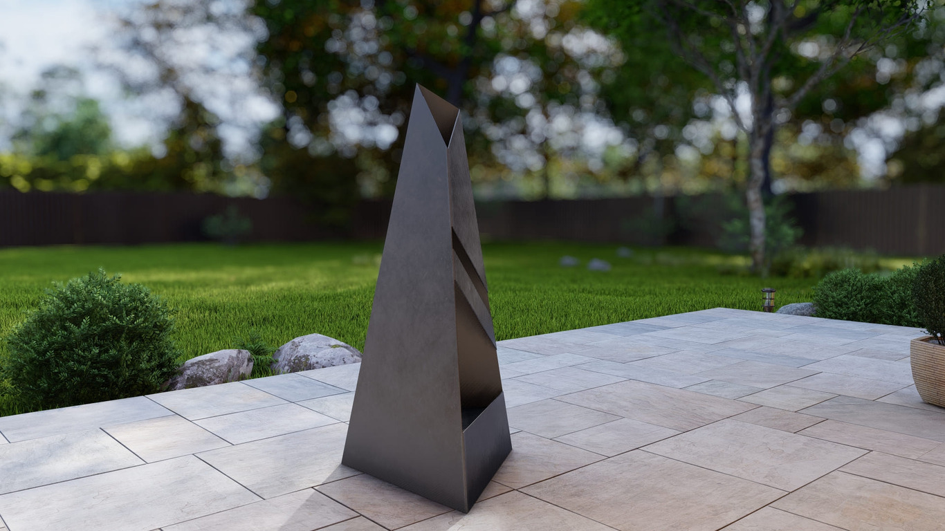 Garden Fireplace V8 63". DXF, SVG files for plasma, laser cutting. Pyramid Fire Pit. Фото 10