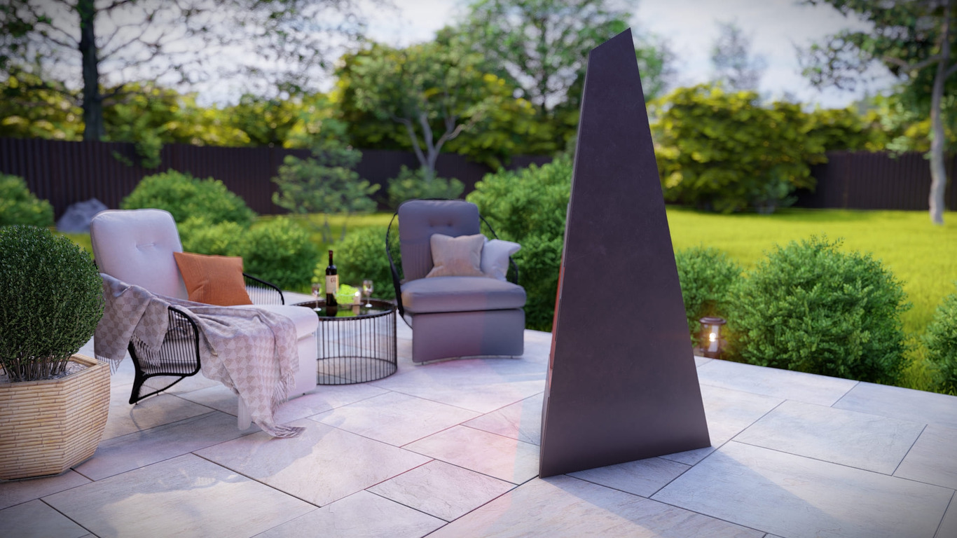 Garden Fireplace V8 63". DXF, SVG files for plasma, laser cutting. Pyramid Fire Pit. Фото 3