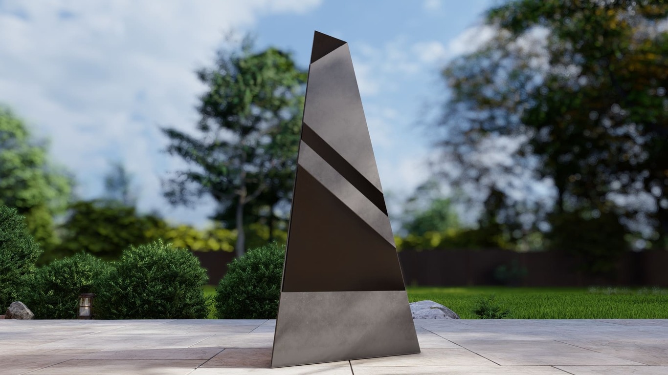 Garden Fireplace V8 63". DXF, SVG files for plasma, laser cutting. Pyramid Fire Pit. Фото 7