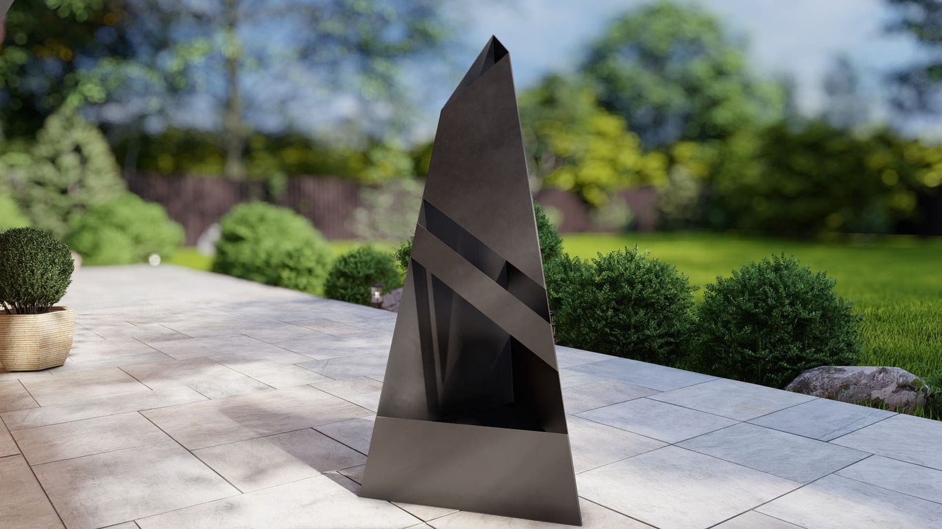 Garden Fireplace V8 63". DXF, SVG files for plasma, laser cutting. Pyramid Fire Pit. Фото 8