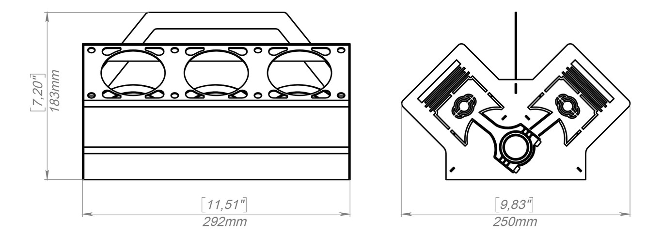 Beer and Soda Holder Engine V6. DXF, SVG files for plasma, laser cutting. Box for 330 ml Can. Фото 11