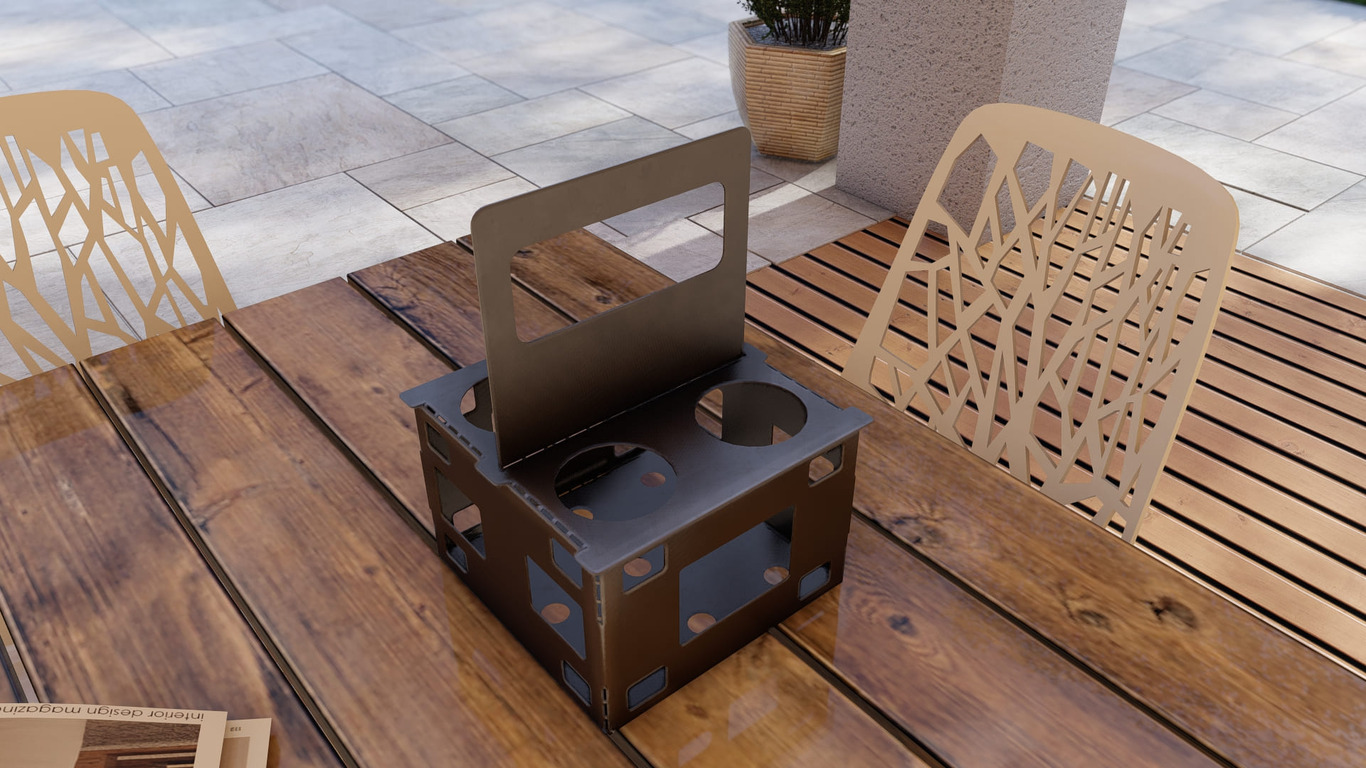 Beer and Soda Holder. DXF, SVG files for plasma, laser cutting. Pack for 500 ml Can. Фото 8