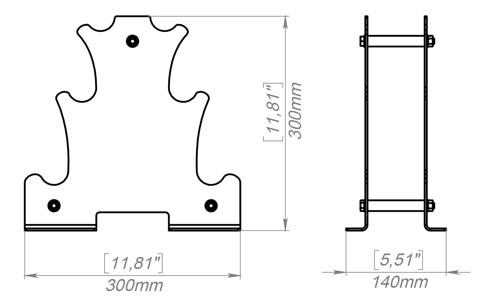 Dumbbell Rack. Metal Weight Holder DXF and SVG Art and Design Files for ...