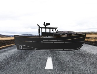 Boat. DXF, SVG vector files for CNC, laser and plasma cutting