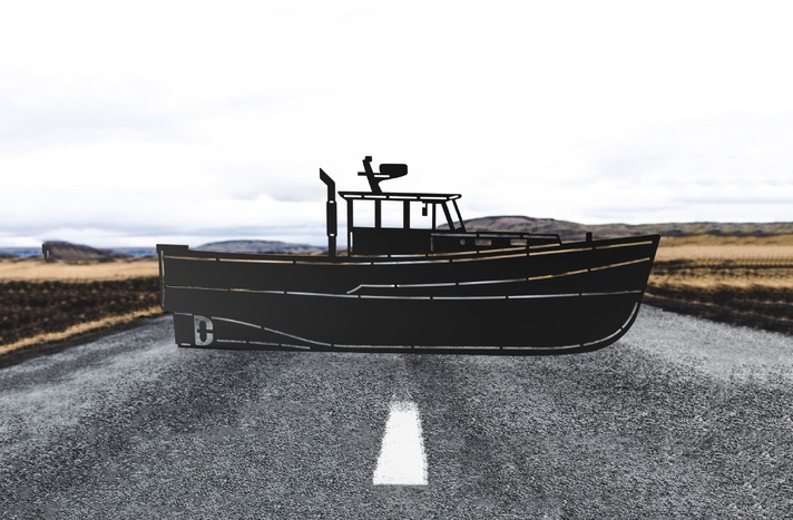 Boat. DXF, SVG vector files for CNC, laser and plasma cutting