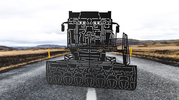 Combină agricolă. Fișiere vectoriale DXF, SVG pentru CNC, tăiere cu laser și plasmă