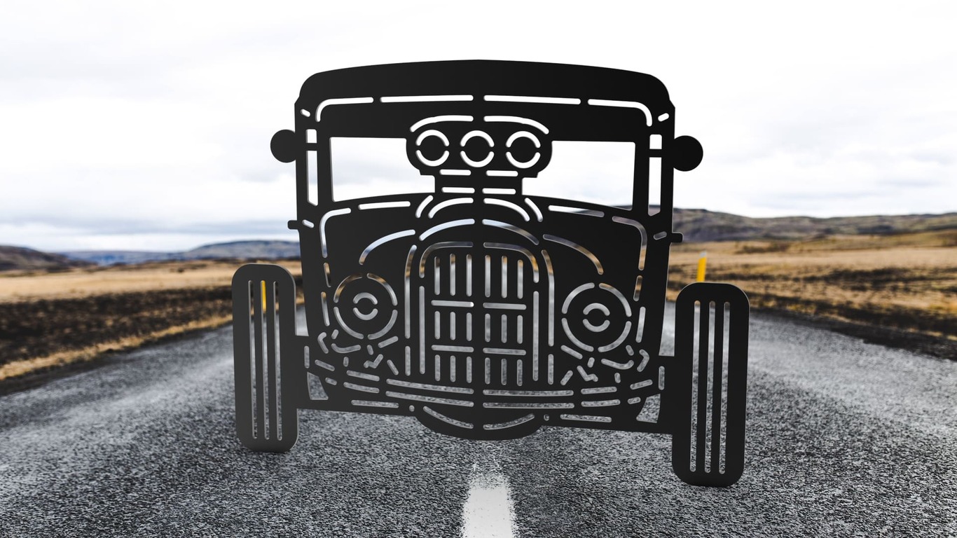 Hot Rod. DXF, SVG векторные файлы для лазерной, плазменной резки