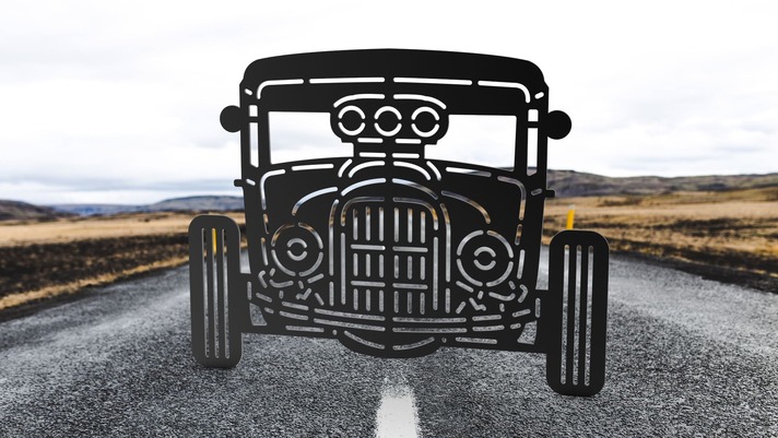 Hot Rod. DXF, SVG векторные файлы для лазерной, плазменной резки