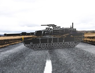 Tank. DXF, SVG vector files for CNC, laser and plasma cutting
