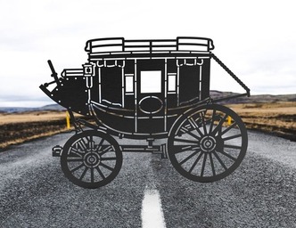 Stagecoach Carriage. DXF, SVG vector files for CNC, laser and plasma cutting