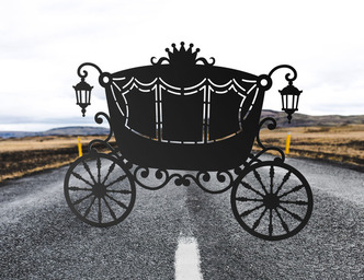 Stagecoach Carriage V2. DXF, SVG vector files for CNC, laser and plasma cutting