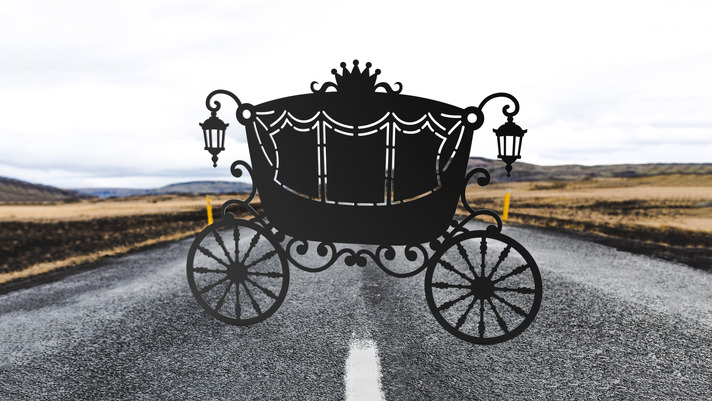 Stagecoach Carriage V2. DXF, SVG vector files for CNC, laser and plasma cutting