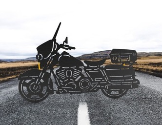 Motorcycle V1. DXF, SVG vector files for CNC, laser and plasma cutting