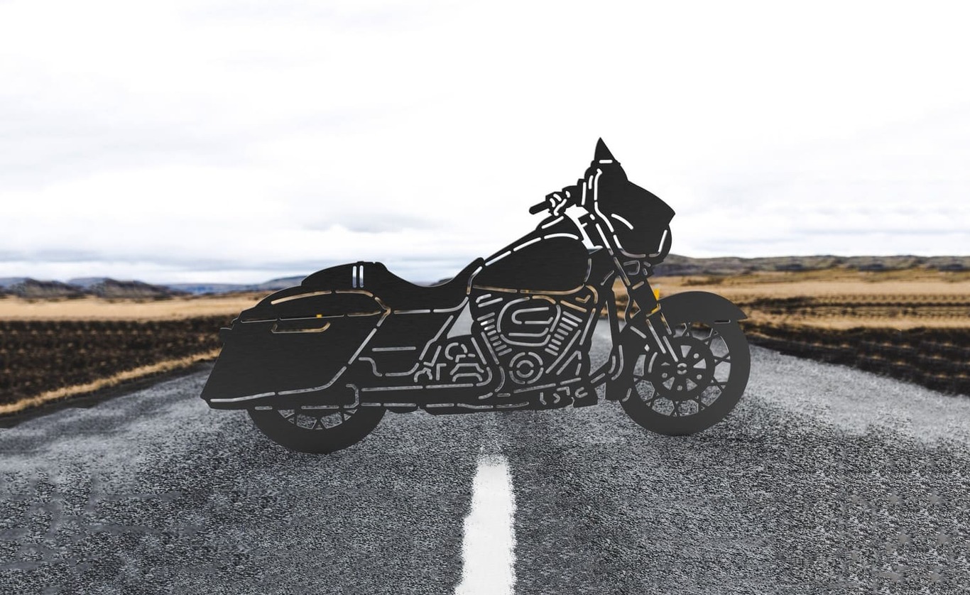 Motocicletă V3. Fișiere vectoriale DXF, SVG pentru CNC, tăiere cu laser și plasmă