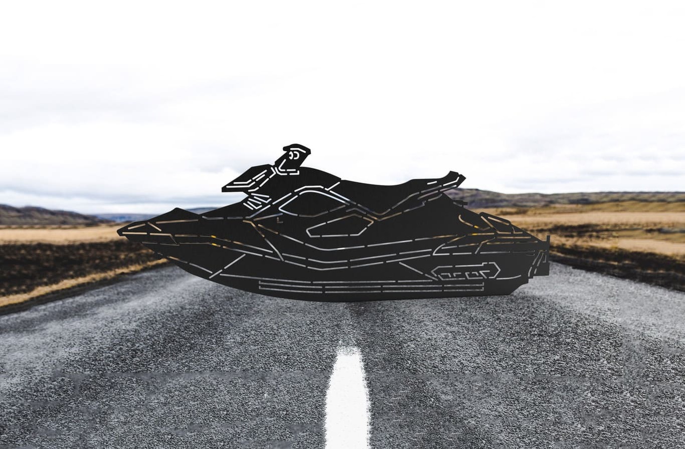 Jet Ski. DXF, SVG vector files for CNC, laser and plasma cutting