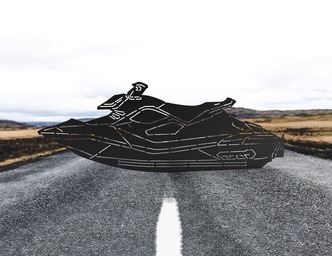 Jet Ski. DXF, SVG vector files for CNC, laser and plasma cutting