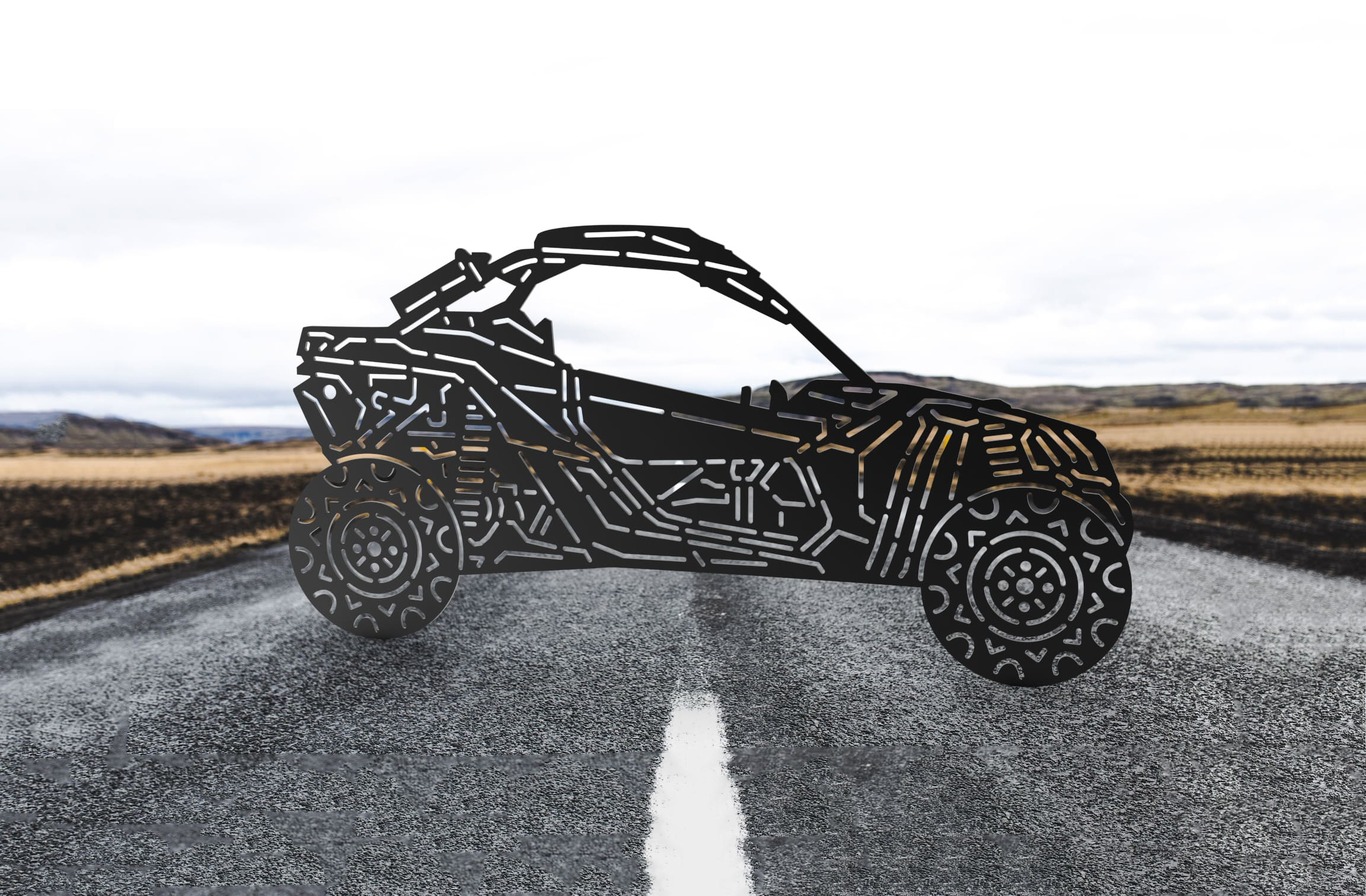 Buggy V3. DXF, SVG vector files for CNC, laser and plasma cutting
