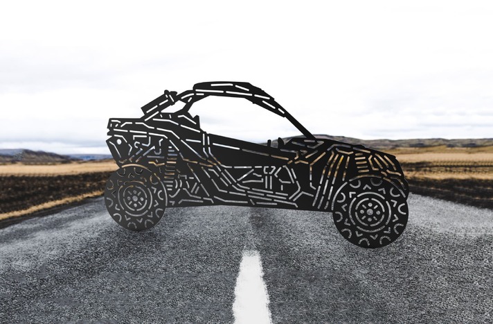 Buggy V3. DXF, SVG vector files for CNC, laser and plasma cutting
