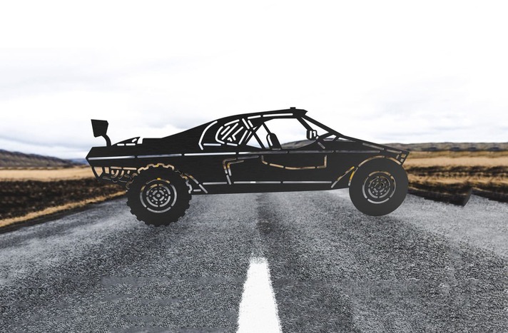 Sand Car. DXF, SVG vector files for CNC, laser and plasma cutting