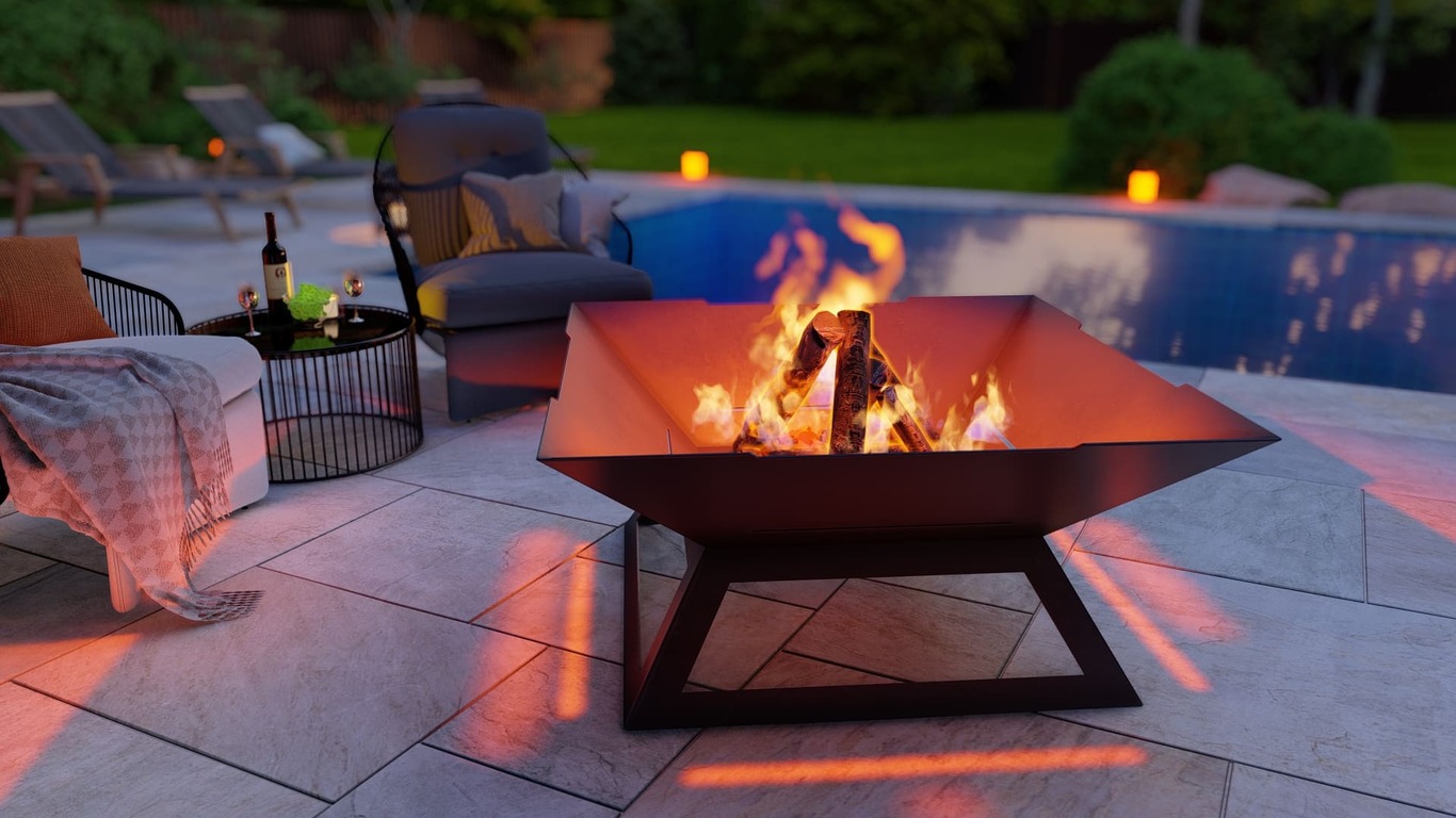 Square Weld Fire Pit Grill V4. DXF, SVG files for plasma, laser cutting. Outdoor Barbecue. Фото 4