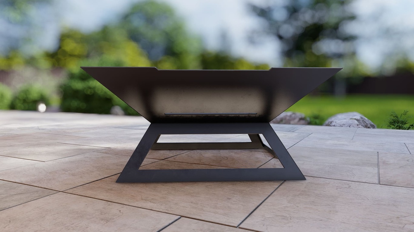 Square Weld Fire Pit Grill V4. DXF, SVG files for plasma, laser cutting. Outdoor Barbecue. Фото 7