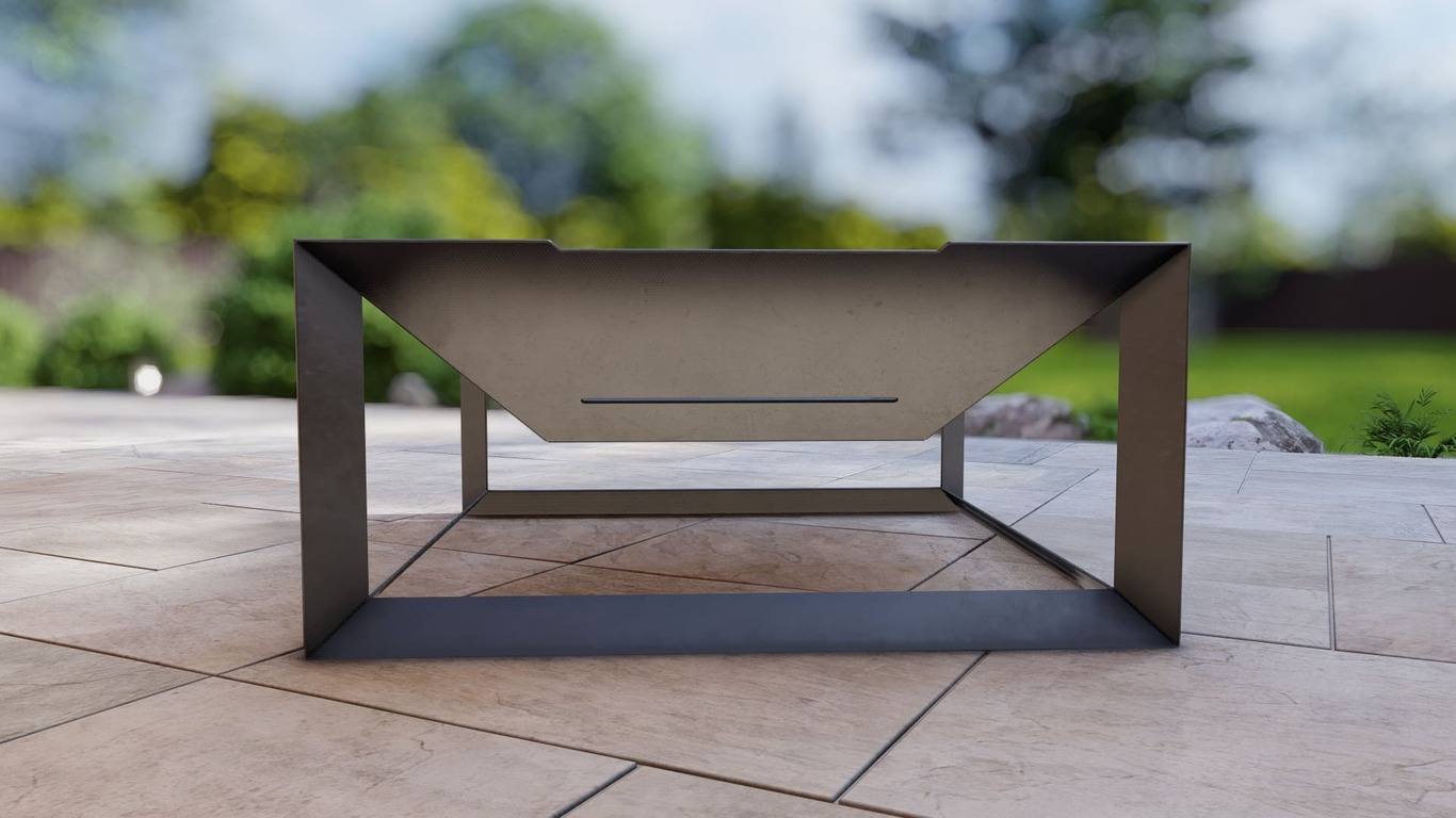 Square Weld Fire Pit Grill V5. DXF, SVG files for plasma, laser cutting. Outdoor Barbecue. Фото 6