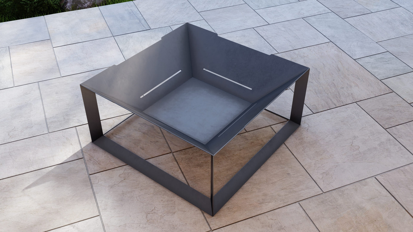 Square Weld Fire Pit Grill V5. DXF, SVG files for plasma, laser cutting. Outdoor Barbecue. Фото 8