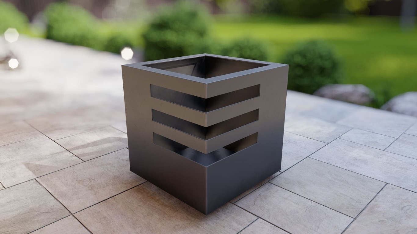 Braciere Cubo Fort. File DXF, SVG per taglio plasma, laser. Фото 12