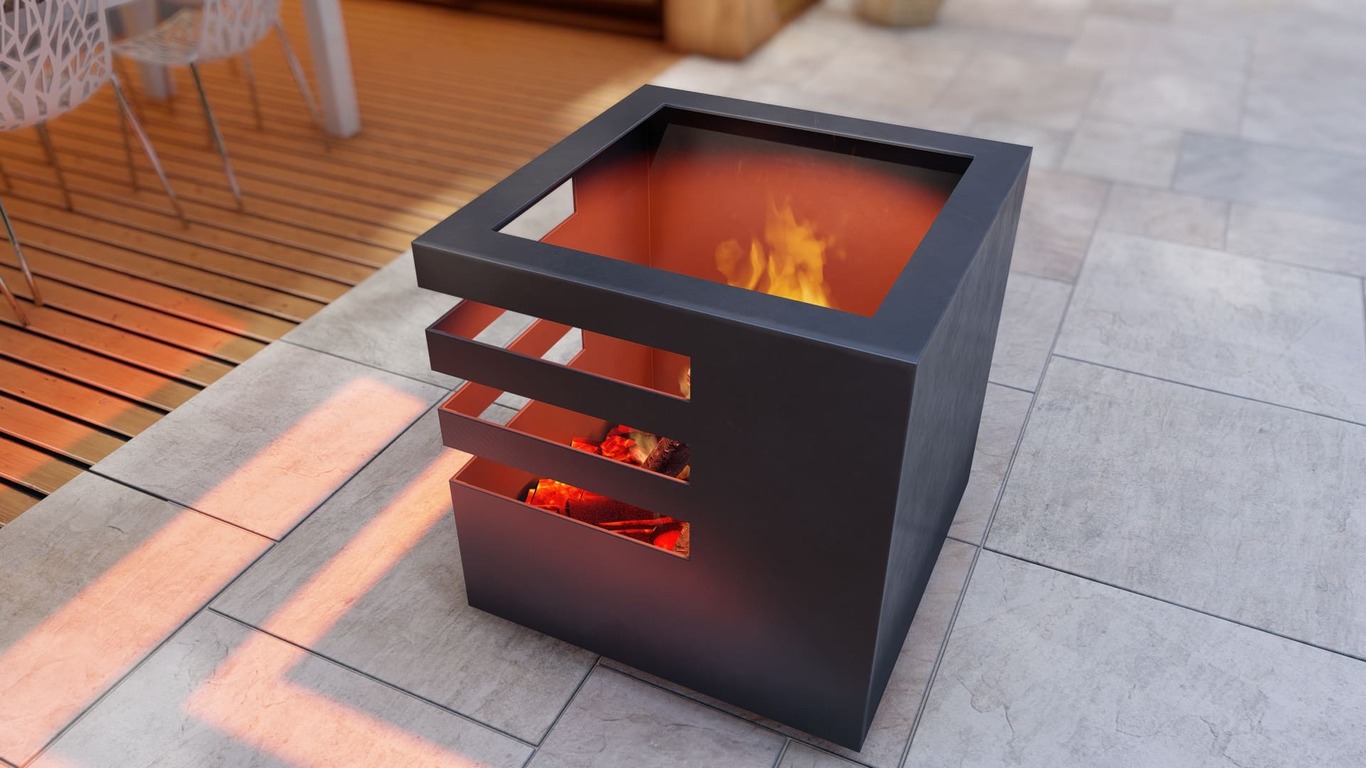Braciere Cubo Fort. File DXF, SVG per taglio plasma, laser. Фото 8