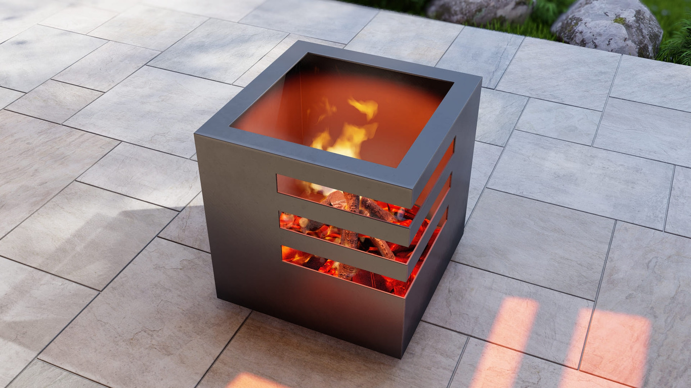 Braciere Cubo Fort. File DXF, SVG per taglio plasma, laser. Фото 9