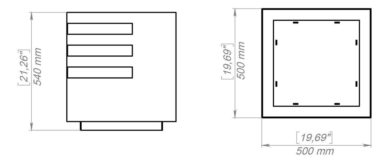 Braciere Cubo Fort. File DXF, SVG per taglio plasma, laser. Фото 14
