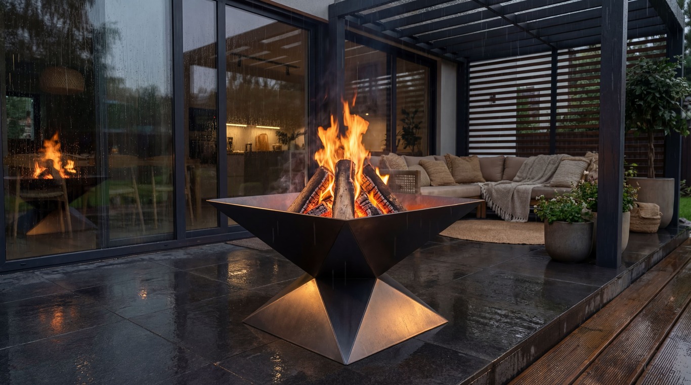 Reflect Fire Pit V1. DXF, SVG files for plasma, laser cutting. Фото 2