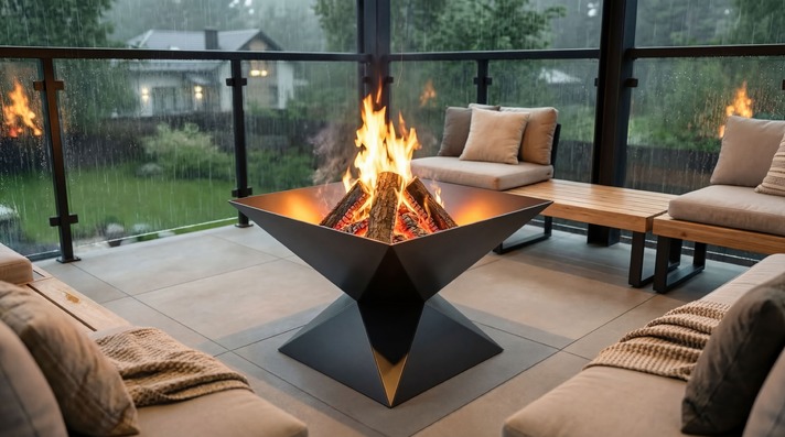 Reflect Fire Pit V1. DXF, SVG files for plasma, laser cutting