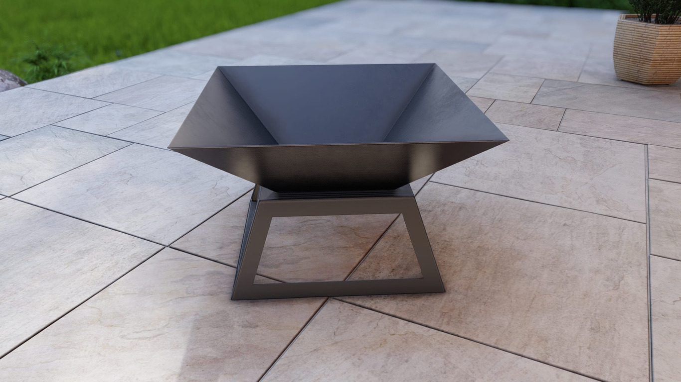 Palenisko ogrodowe kwadratowe Lot 700 mm. Pliki DXF, SVG do cięcia plazmowego i laserowego. Фото 11