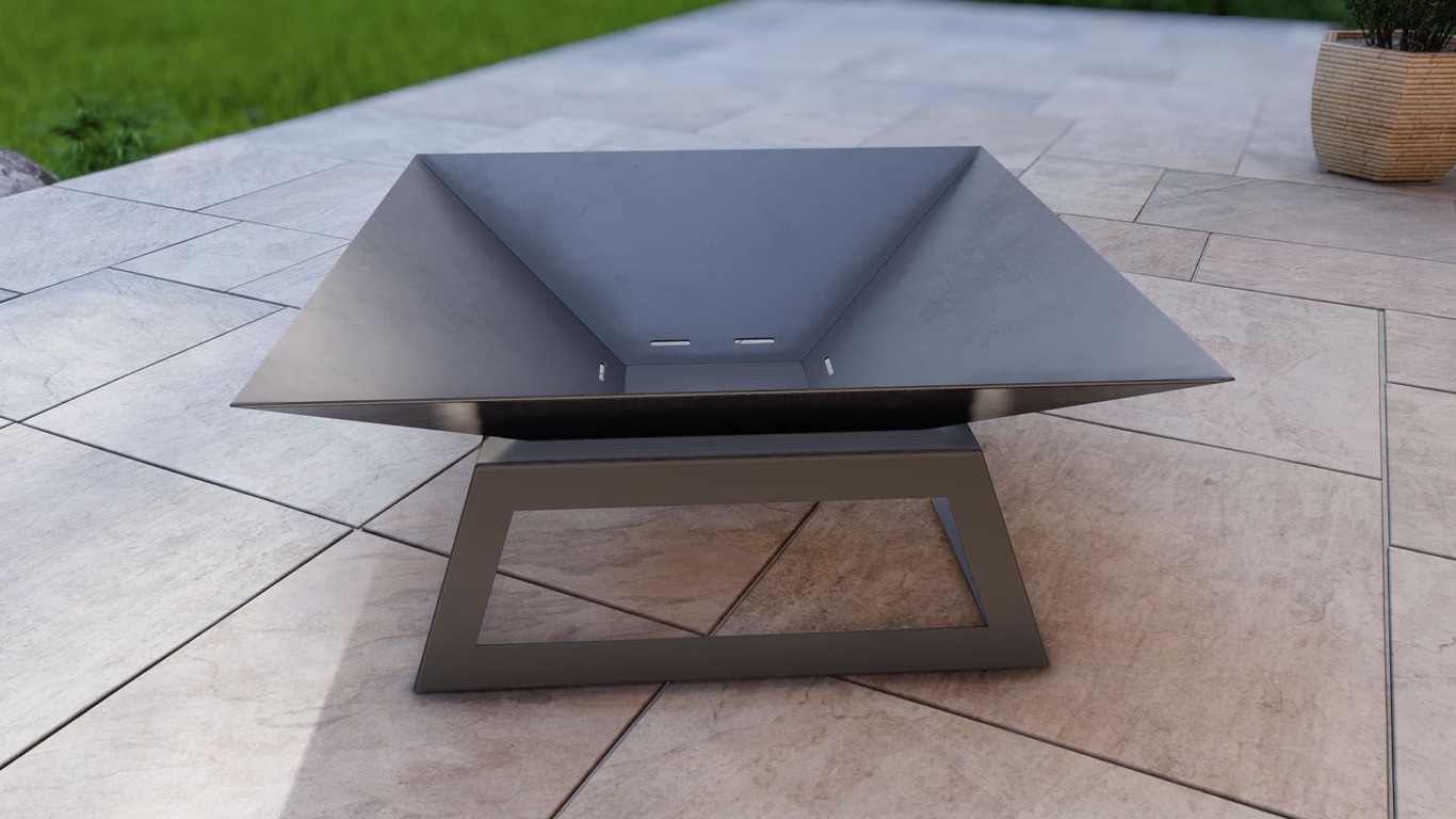 Palenisko ogrodowe kwadratowe Lot 900 mm. Pliki DXF, SVG do cięcia plazmowego i laserowego. Фото 16