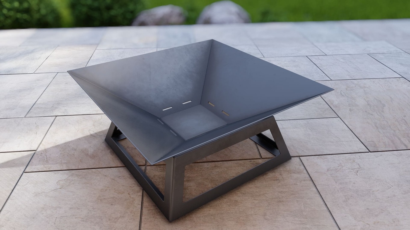 Palenisko ogrodowe kwadratowe Lot 900 mm. Pliki DXF, SVG do cięcia plazmowego i laserowego. Фото 13