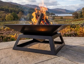 Square Fly 35" Fire Pit. DXF, SVG files for plasma, laser cutting