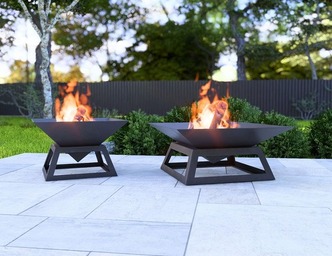 Square Fly Fire Pit Two Sizes. DXF, SVG files for plasma, laser cutting