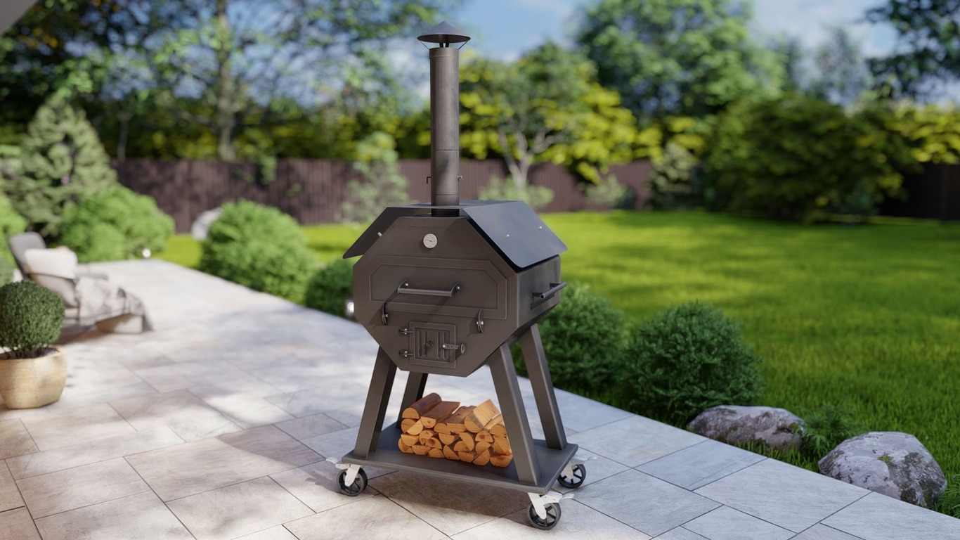 Pizza Oven and Grill. DXF files for laser, plasma cutting