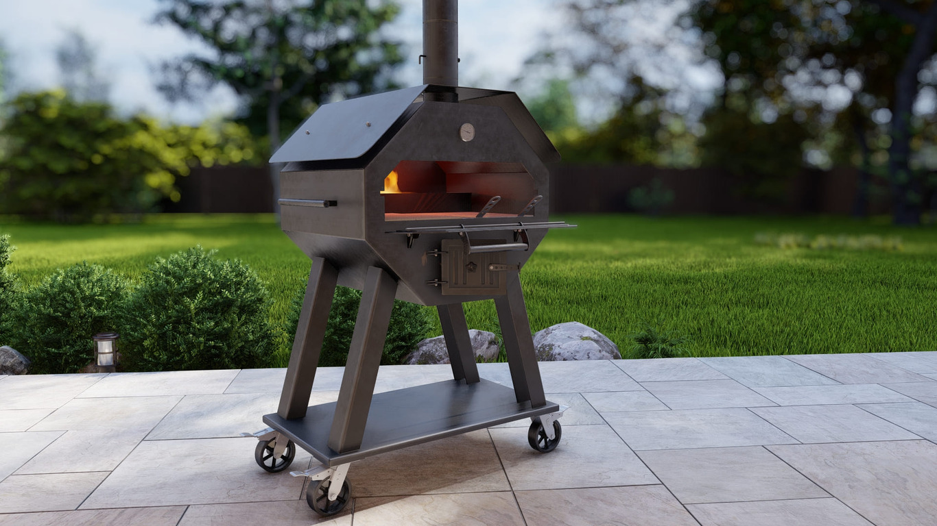 Pizza Oven and Grill. DXF files for laser, plasma cutting. Фото 13