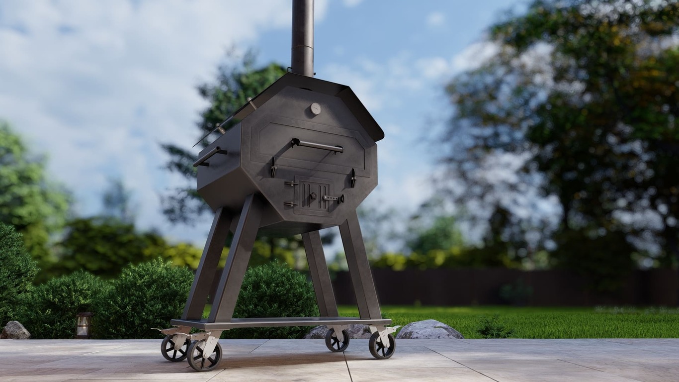 Pizza Oven and Grill. DXF files for laser, plasma cutting. Фото 12