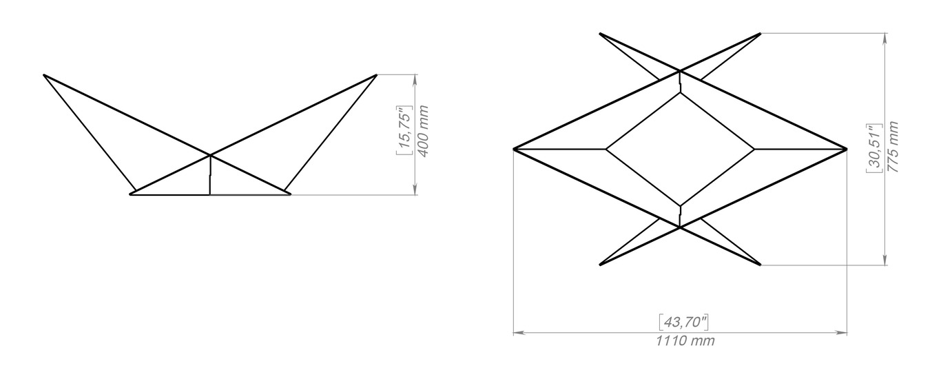 Brasero Barco de papel. Archivos SVG y DXF para corte plasma y láser. Фото 15
