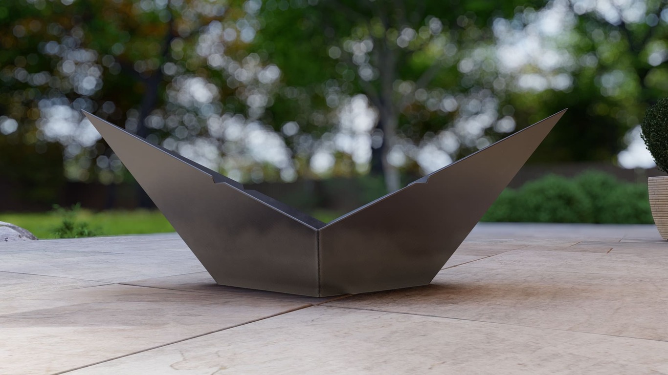 Paper Boat Fire Pit Grill. DXF, SVG files for plasma, laser cutting. Portable BBQ for Camping. Фото 11
