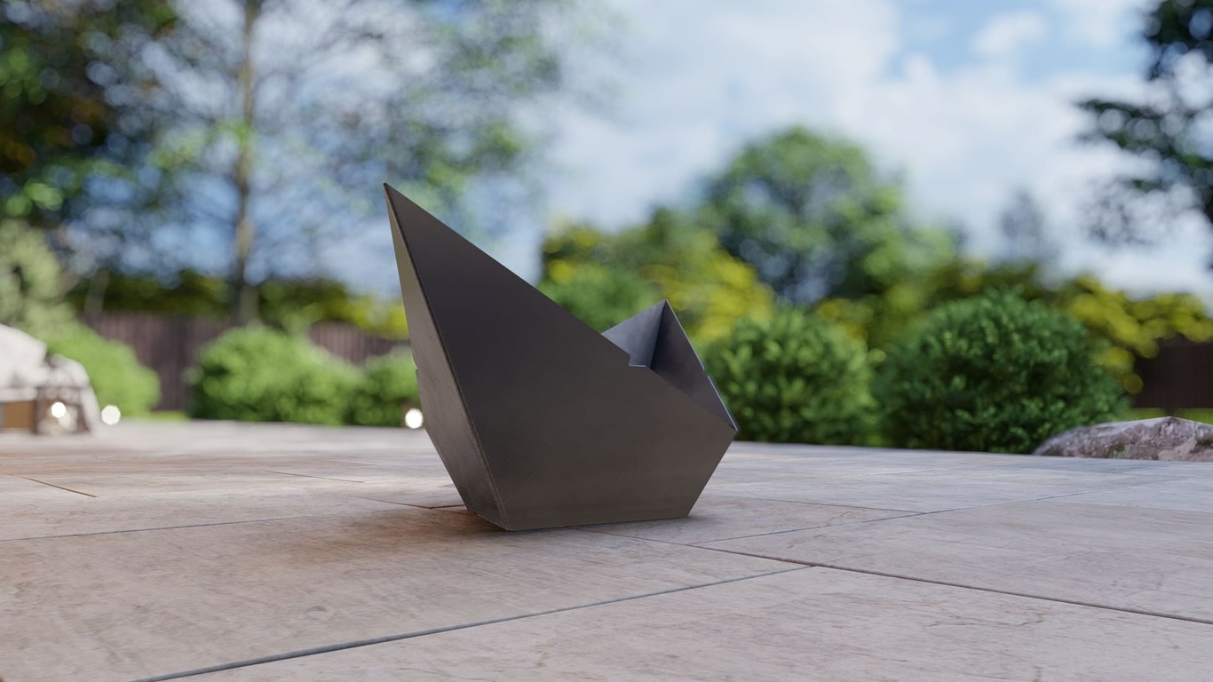 Paper Boat Fire Pit Grill. DXF, SVG files for plasma, laser cutting. Portable BBQ for Camping. Фото 12