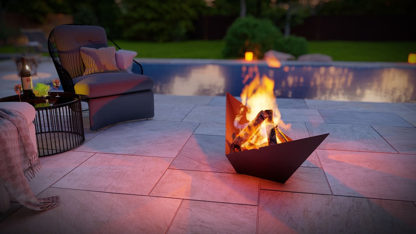 Paper Boat Fire Pit Grill. DXF, SVG files for plasma, laser cutting. Portable BBQ for Camping. Фото 5