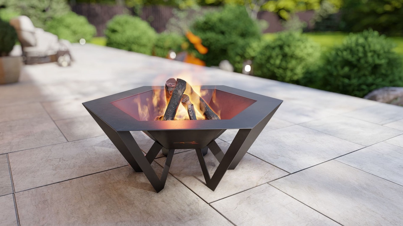 Hexagon Spider Fire Pit. DXF, SVG files for plasma, laser cutting. Фото 2