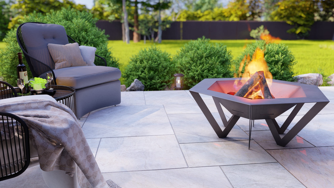 Hexagon Spider Fire Pit. DXF, SVG files for plasma, laser cutting. Фото 4