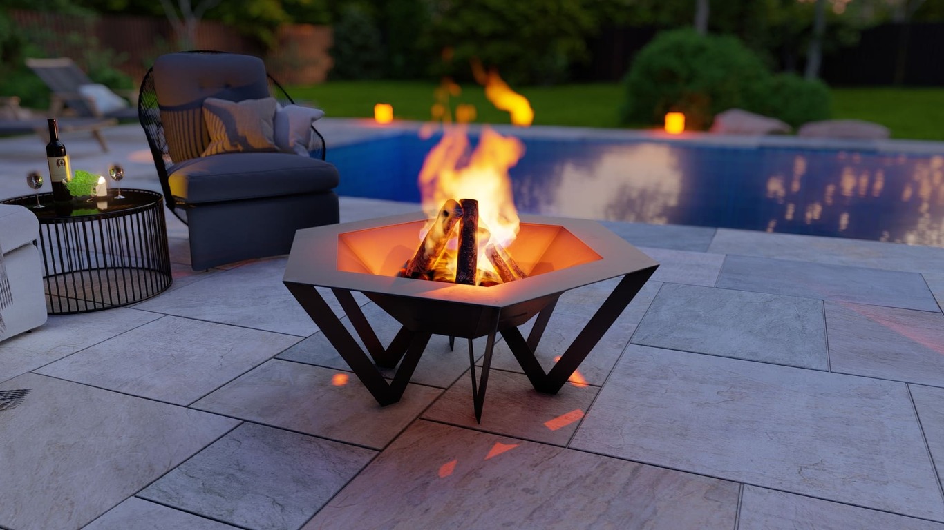Hexagon Spider Fire Pit. DXF, SVG files for plasma, laser cutting. Фото 9