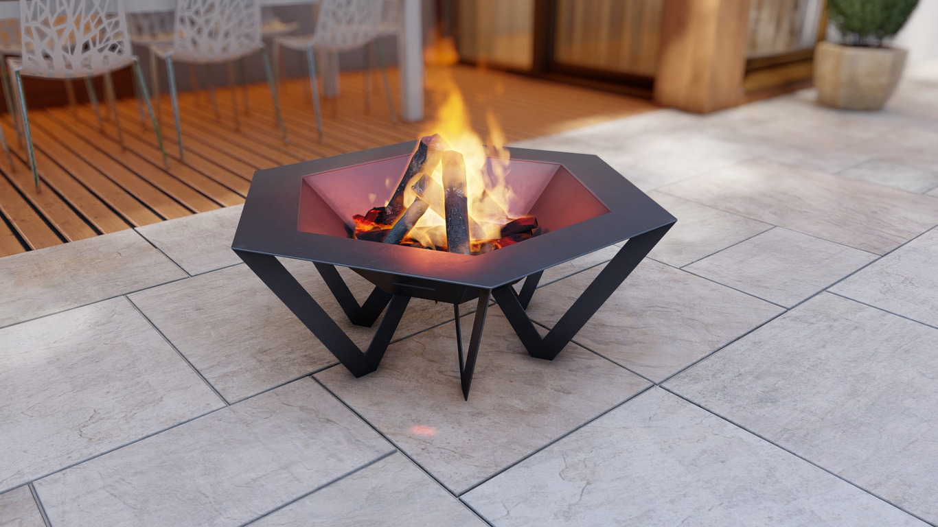 Hexagon Spider Fire Pit. DXF, SVG files for plasma, laser cutting. Фото 8